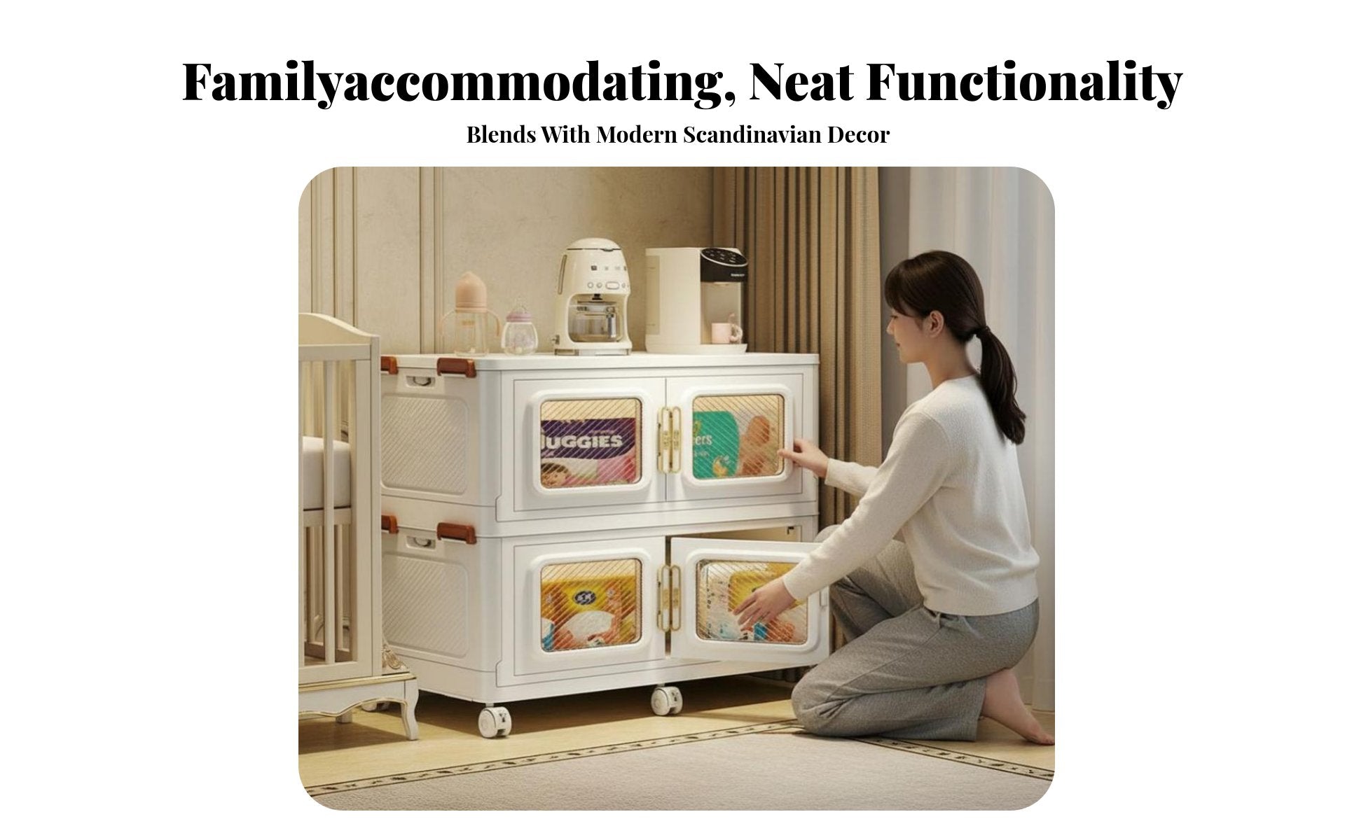 Mobile infant Drawer Organizer Space-Saving Design cloth Drawer storage versatile