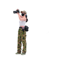 1/18 Scale Photographer Figure Finished Display Piece Painted Miniature Model Unopened Packaging Hand Painted Resin Figurine