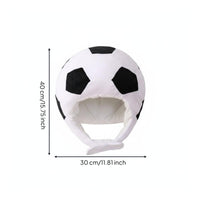 Furry Soccer Hat Cute Soccer Head Hat Comfortable to Wear for Photo