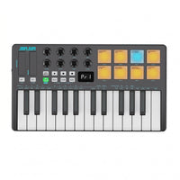 25-Key Keyboard Controller Illuminated Pads 25 Key Midi Keyboard