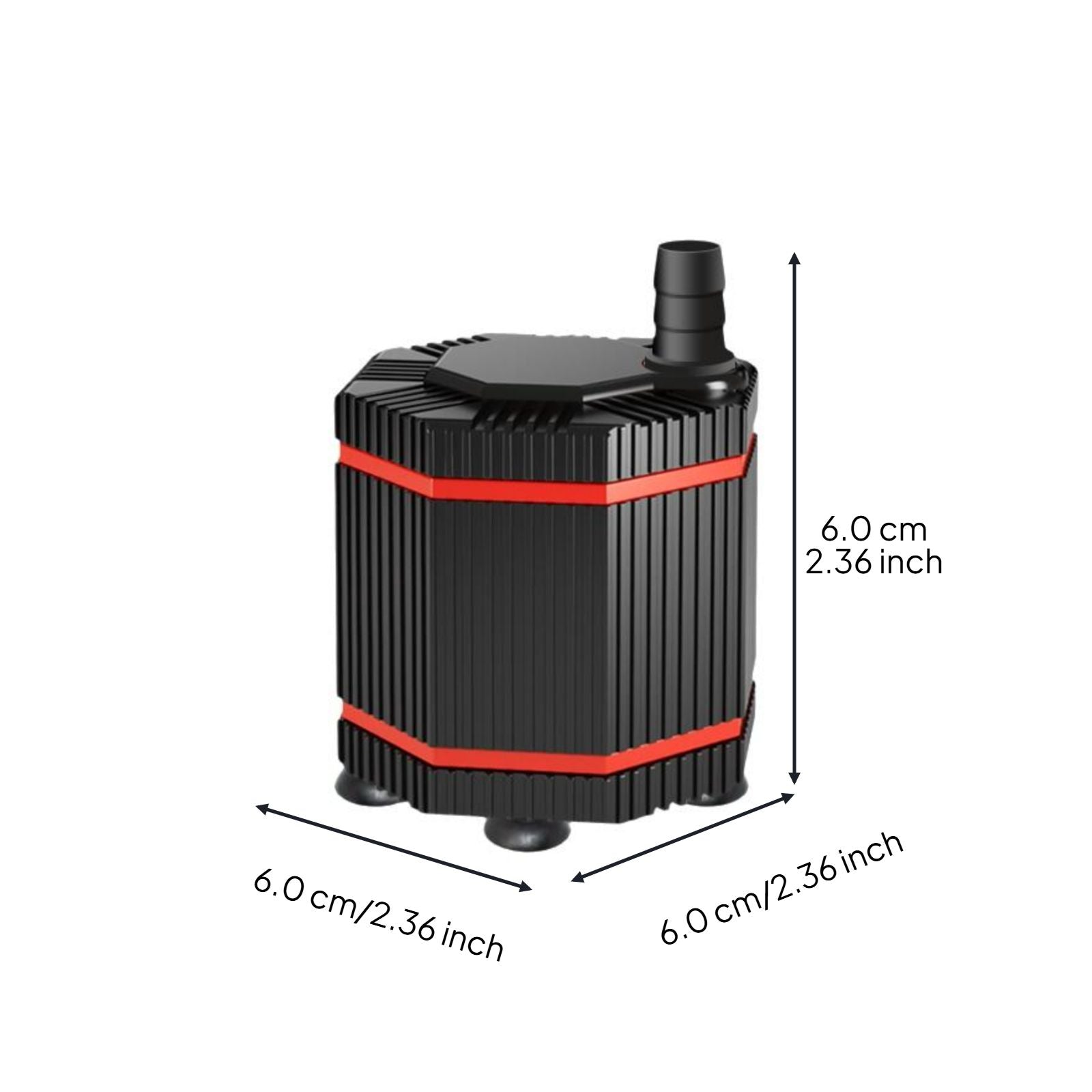 Quiet pump for tanks, hydroponics