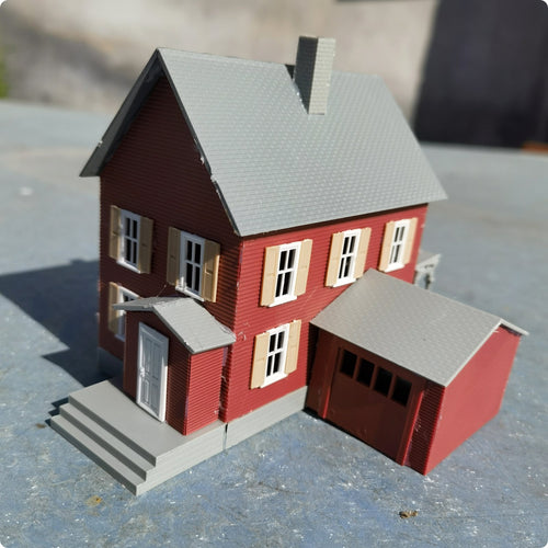 1/87 Scale House Kit European Design HO Scale Building Model Highly Detailed