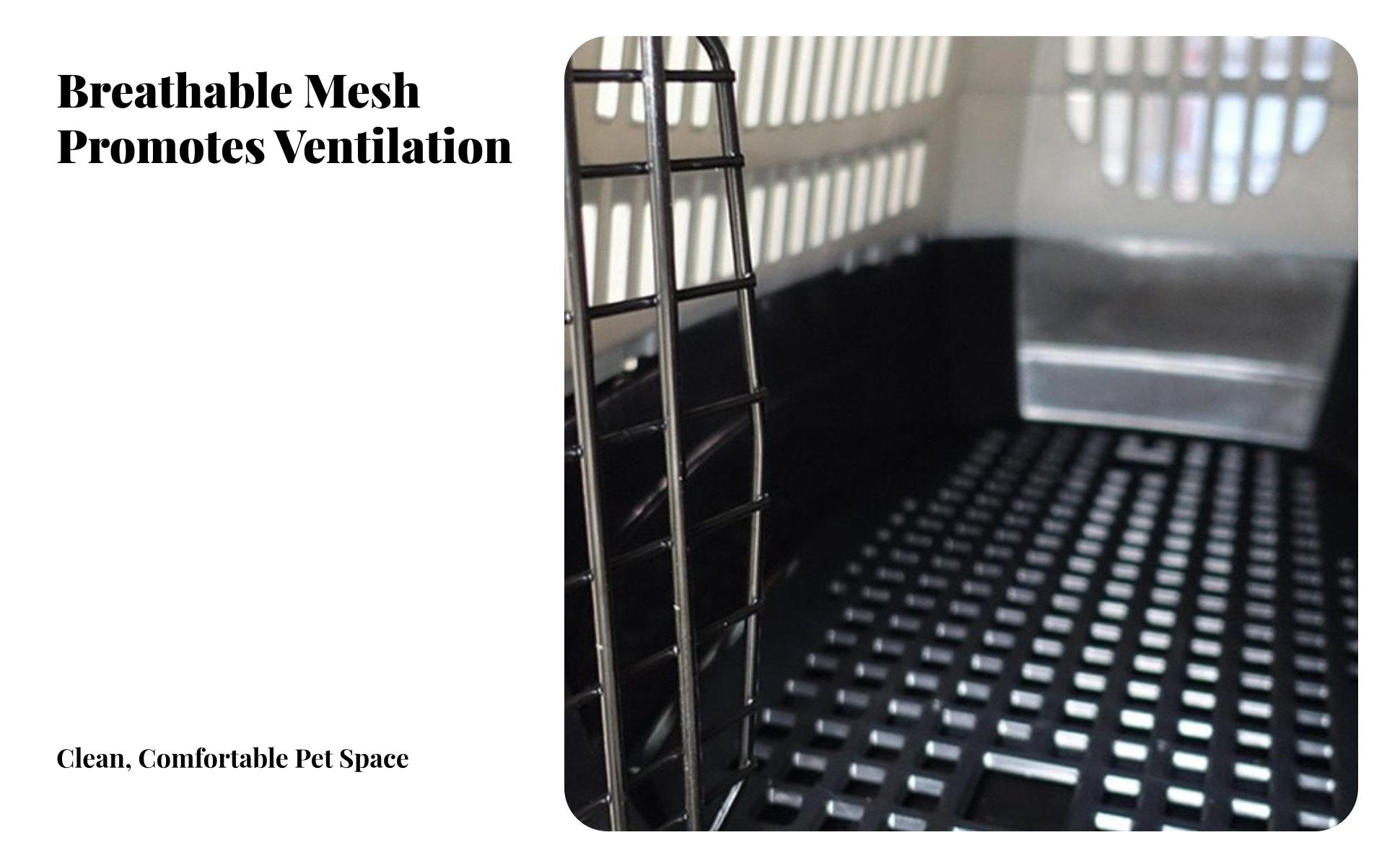 Pet Carrier Mesh Tray Elevated Crate Floor Crate Floor Mat Paws Pet Cage Mesh Tray for Cat Owners, Airline Travel