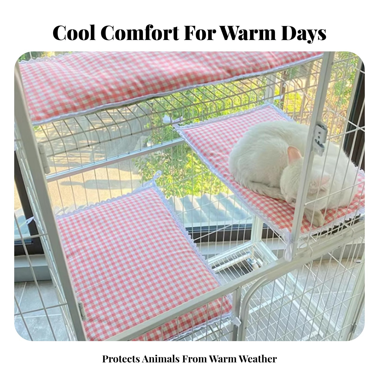 automaticallyCooling Pet Mat throughout the year Use Woven Cooling Lounger Breathable for Indoors