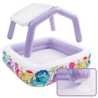 Shelter Kiddie Pool Portable Seas Theme Pool Foldable Kids Outdoor Gear for Families, Garden, Poolside