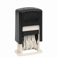 Self-Inking Date Stamp Mechanical Dial Office Tool ABS Plastic