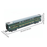 SYZ25K Two Level Carriage Model Realistic Design Two Level Train Car Model Connectable Carriages Train Carriage for Children, Kids