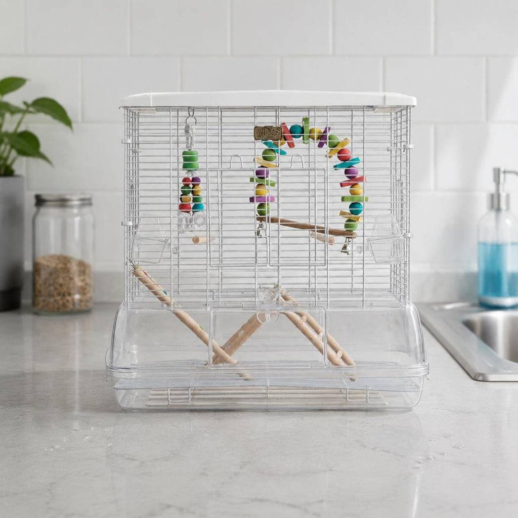 Large Bird Breeding Enclosure Splash-Proof Clear Acrylic Bird Enclosure Easy To