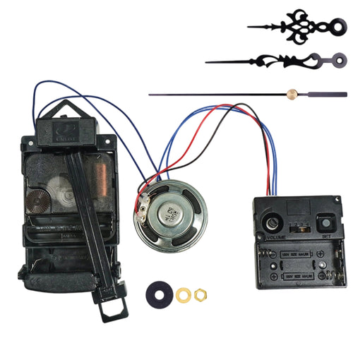 Clock Movement Accessory Kit Mounting Rings Hourly Chime Movement Kit Black