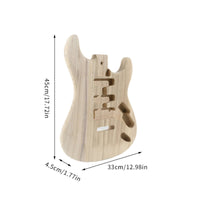Unfinished Electric Guitar Body Handmade Music Gear DIY Friendly for Repair Shop