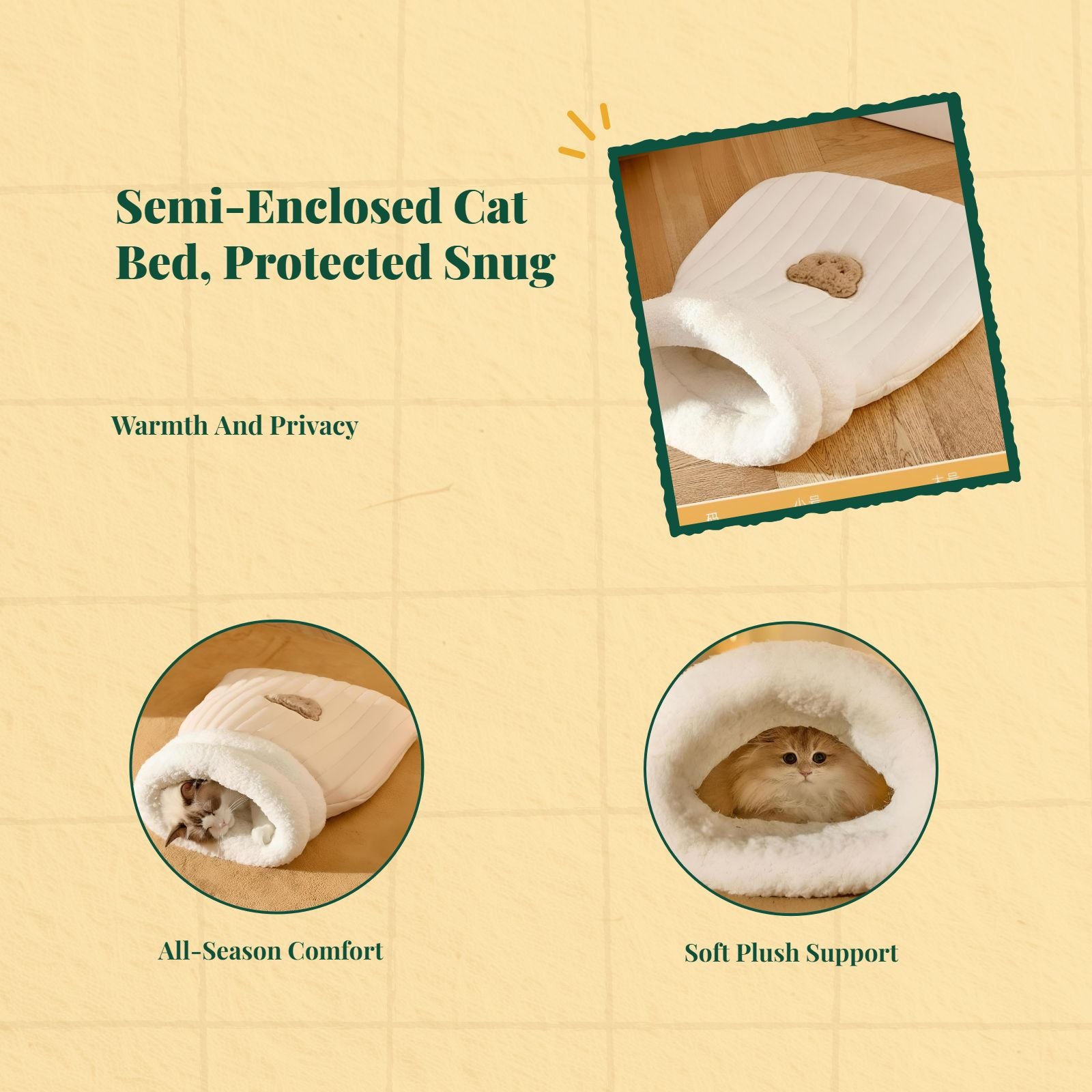 Washable cat bed