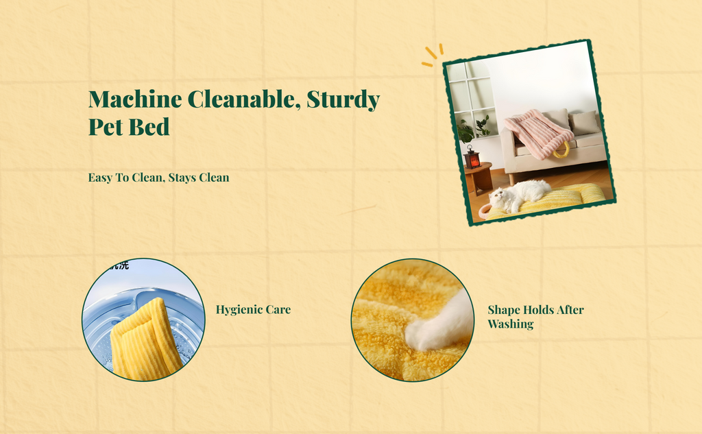 Thick washable double-sided cat bed