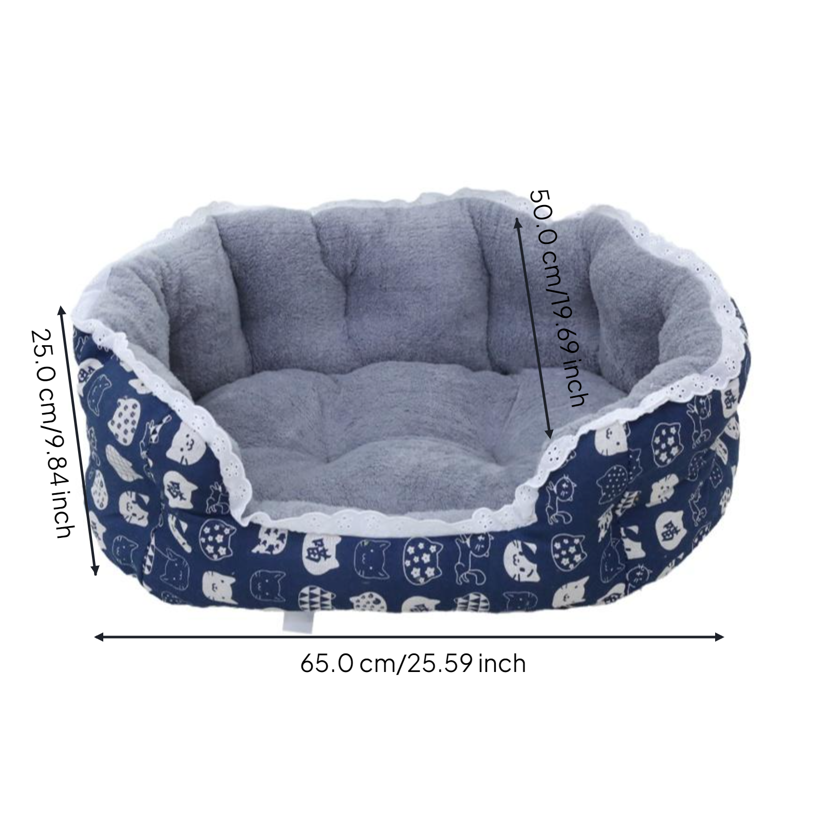 Windproof elevated indoor pet bed