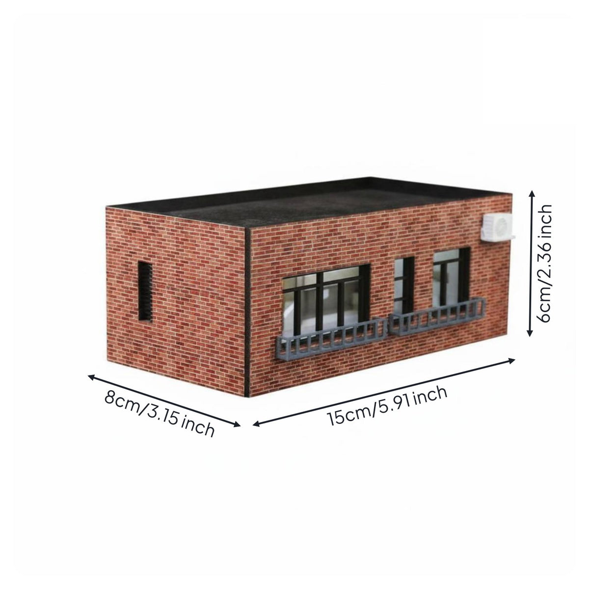 1:64 Scale Diorama Decoration Realistic Details Building Scene Model Collectible Display