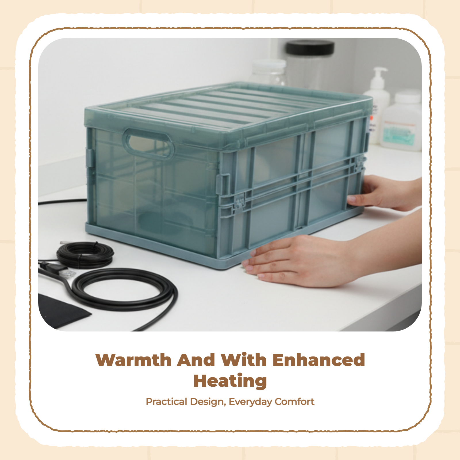 Portable Puppy Incubator, Double Heating