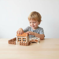 Mortise and Tenon Blocks Stackable Wooden Construction Block Toy Solid Hardwood Architect Play Set for Preschoolers, Preschool, Classroom