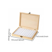 Nail Tip Storage Case White Insert Compartment Box Front Latch
