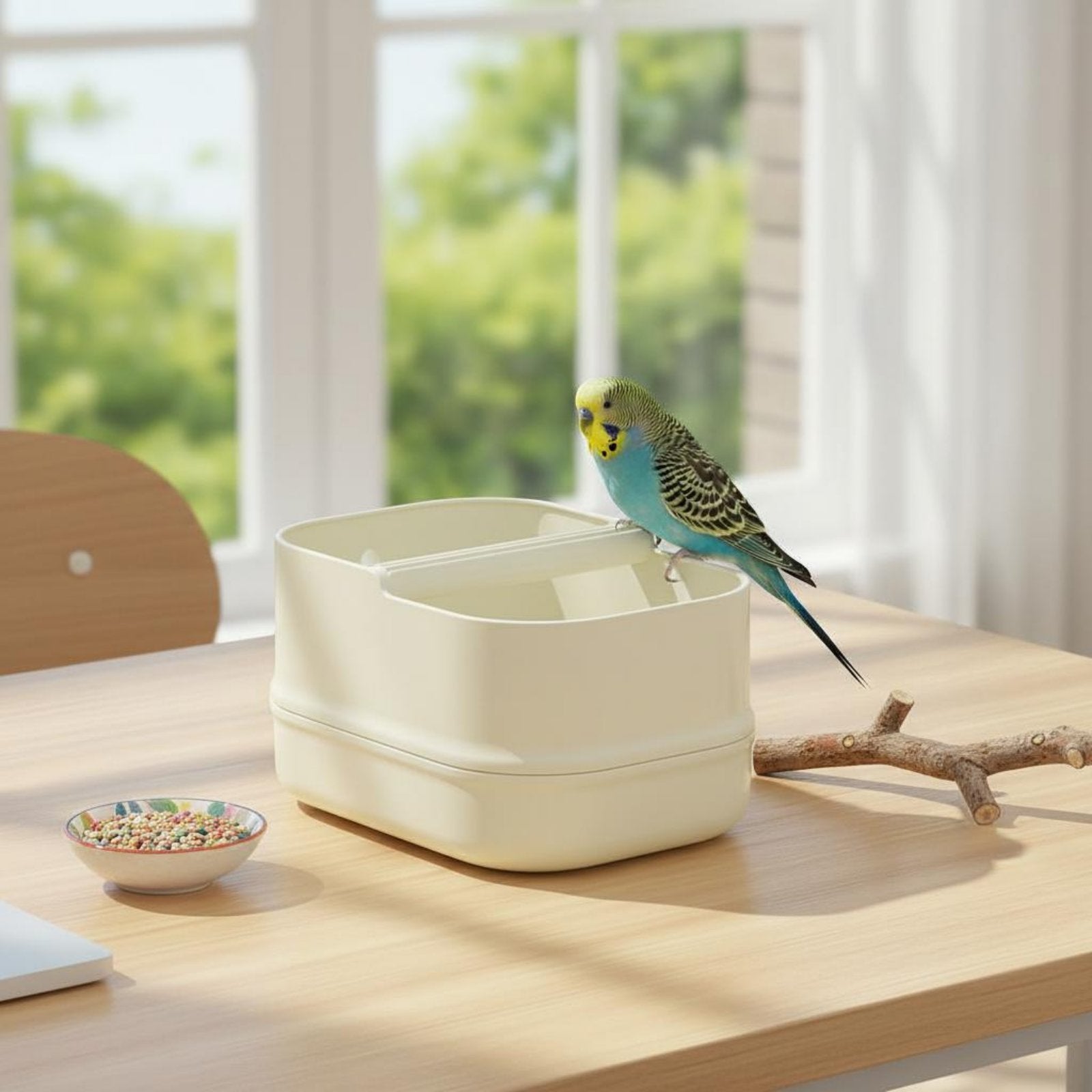 Parrot Interactive Training Stand Long-Lasting Desktop Bird Potty Instructor