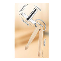 2 Pieces Drum Key Keychain Compact Music Accessory Universal Fit for Rehearsal