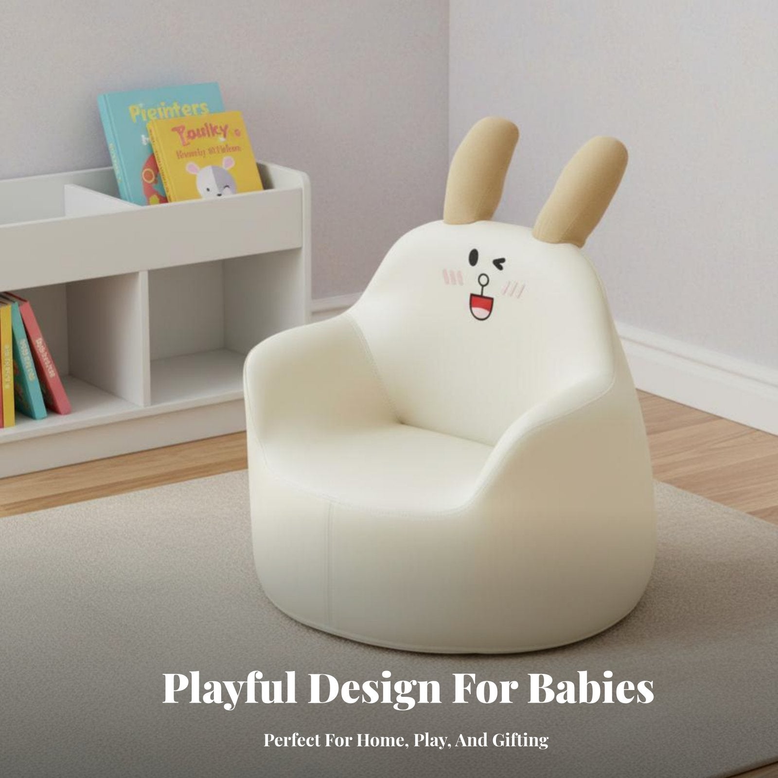 creatureShaped Floor Sofa Cute Design Kids' Furniture Giftable for literature corner