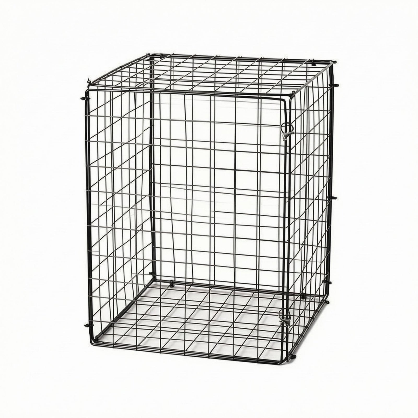 Metal Wire Cat Kennel Square Mesh Wire Cat Cage Rigid Frame