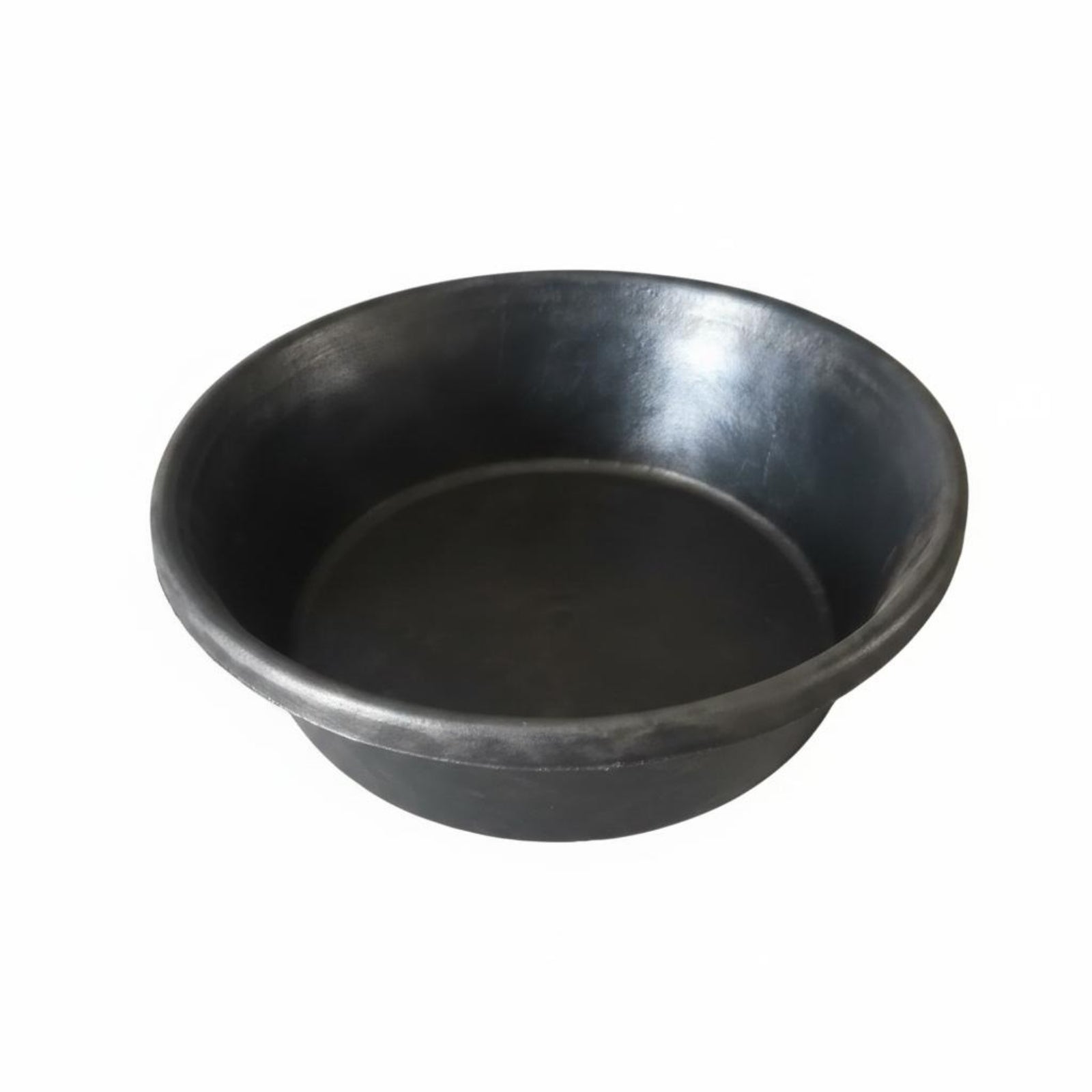 Rubber Pet Bowl Molded Black Pet Bowl Flared Rim Feeding Dish