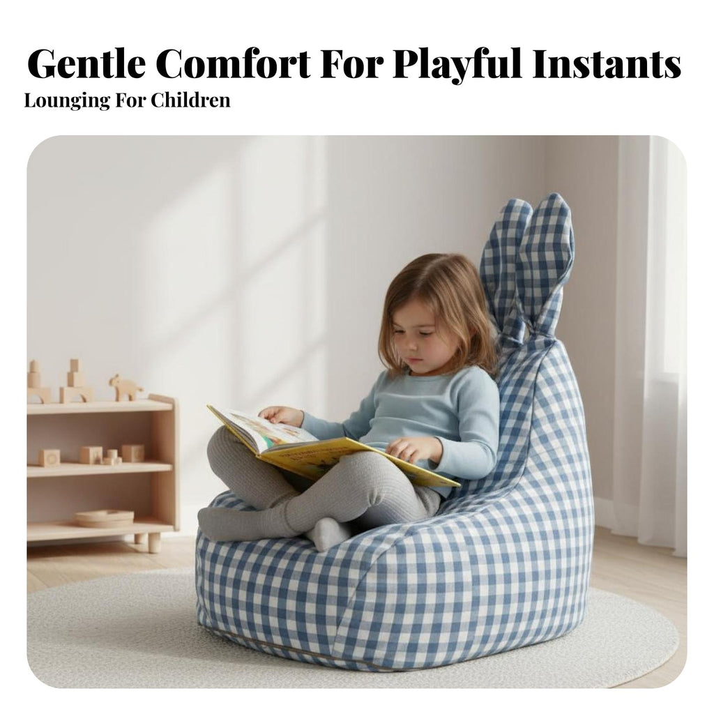 kids' Bean Bag Chair Nordic the childrene creature Character Pouf Comfortable Seating launderable Cover for Parents