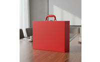 Mahjong Box Sturdy Construction Mahjong Tile Storage Case Spacious Interior PU Leather Game Box for Travel