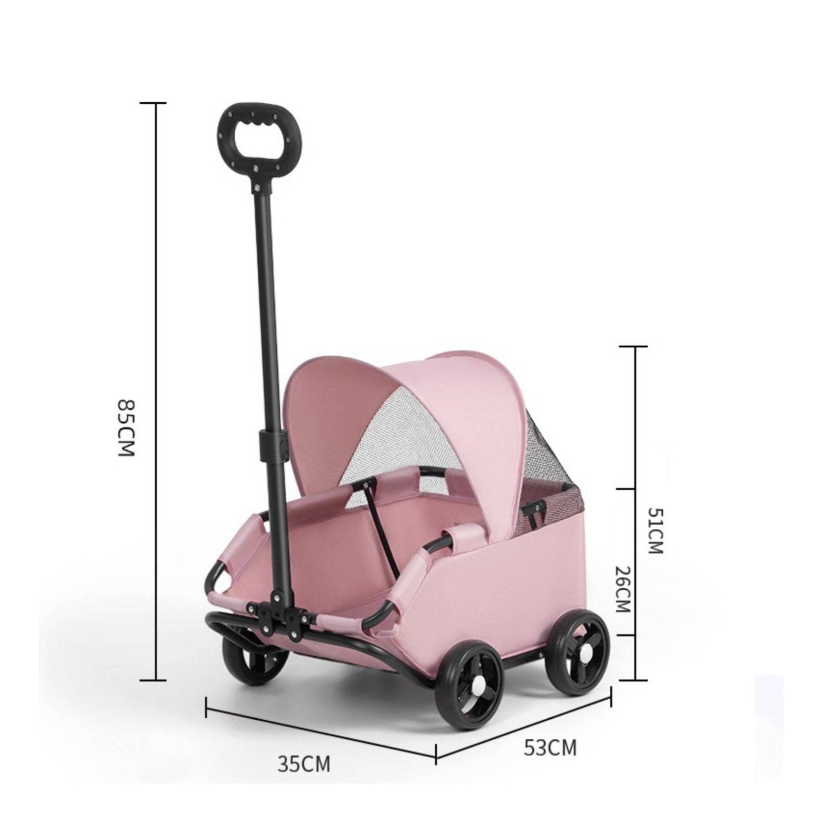 Small Pet Stroller Outdoor Use Foldable Pet Stroller for Park
