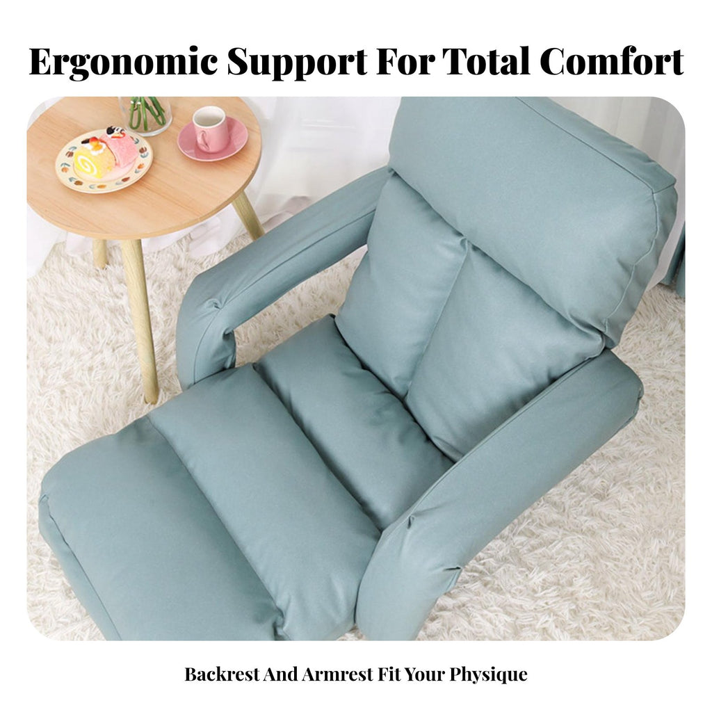 Adjustable Nursing Lounger Removable cleanable Cover Adjustable Floor Lounger Foldable Support for Adults, Nursery, Office