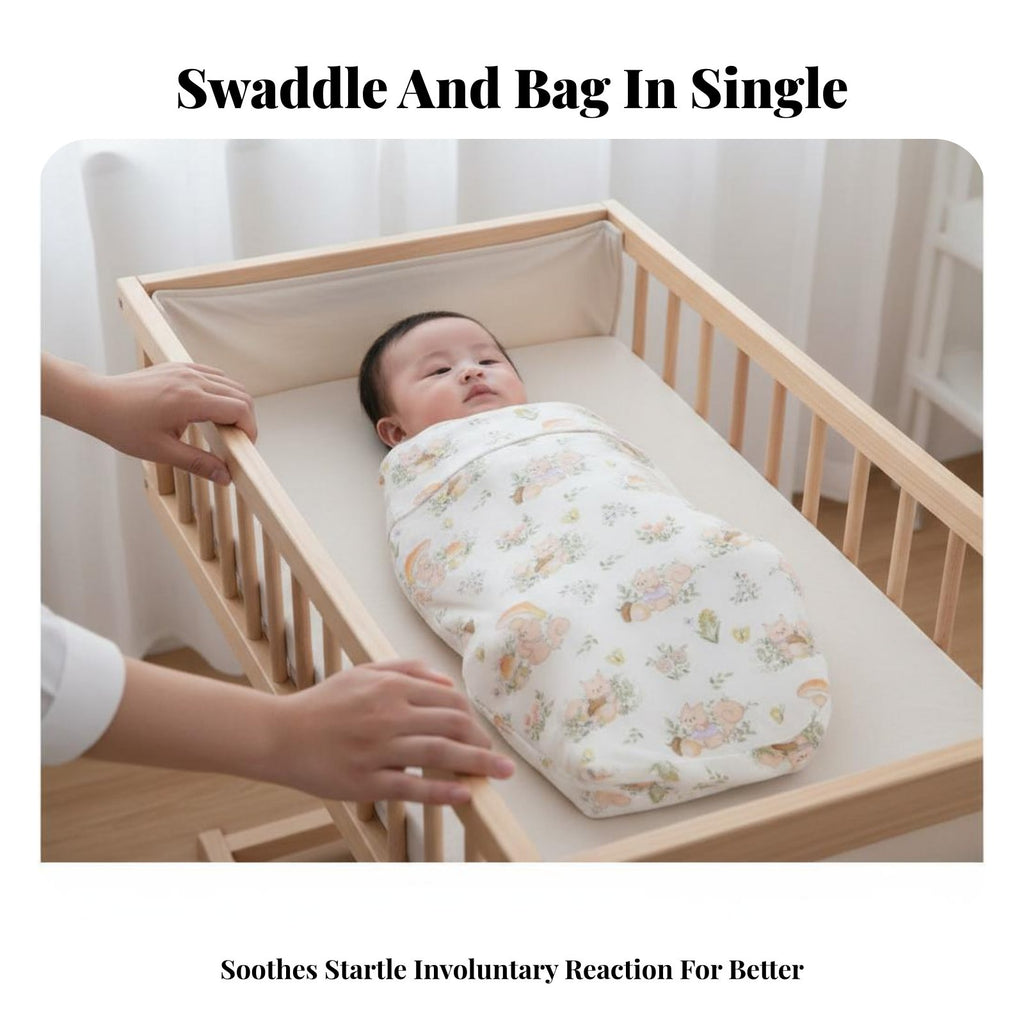 Hooded Anti-Startle Wrap fastener Closure adaptableal Swaddle pouch for givergivers