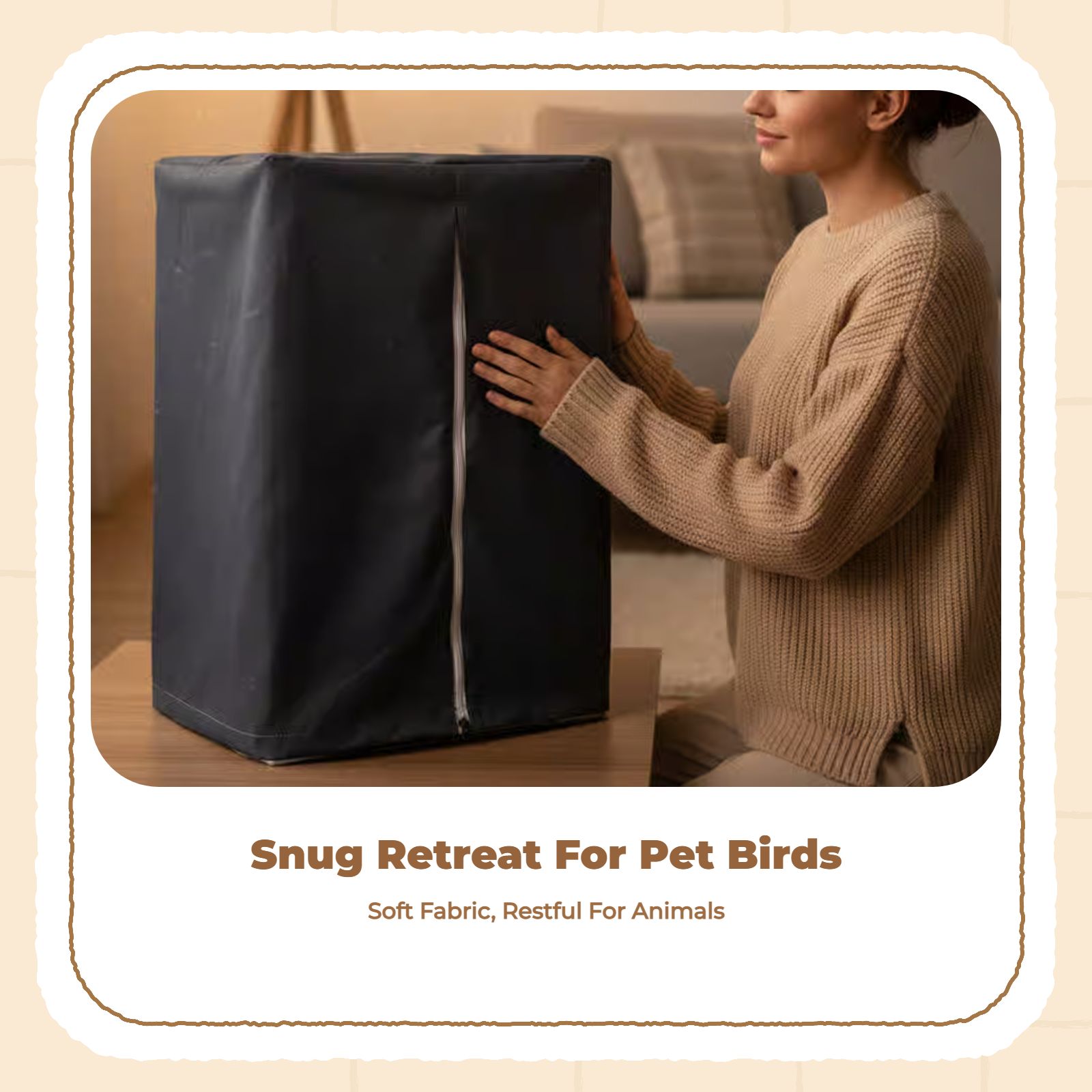 Breathable bird cage cover