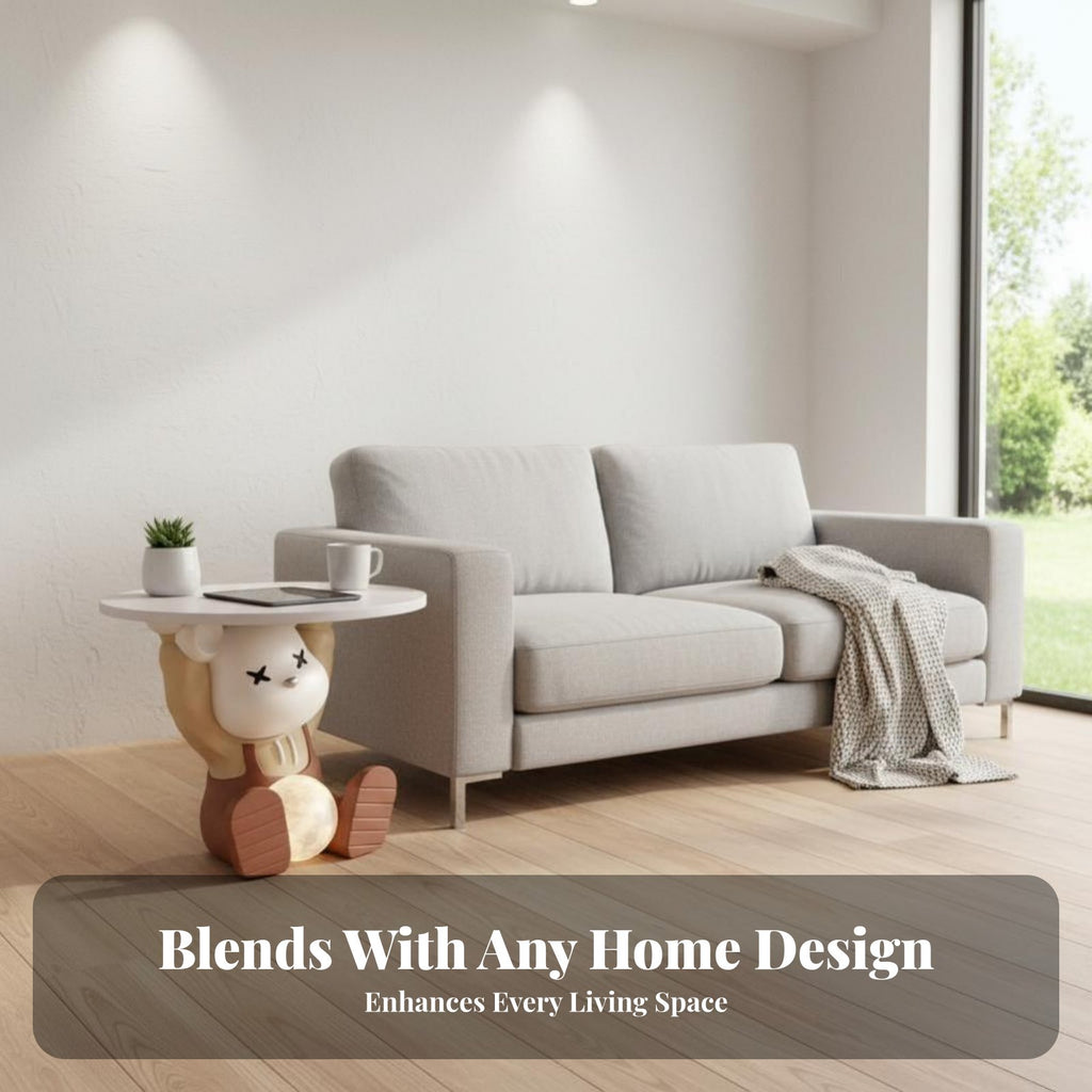 animalShaped Nightstand with Light Space-Saving Animal Sculpture light for Children