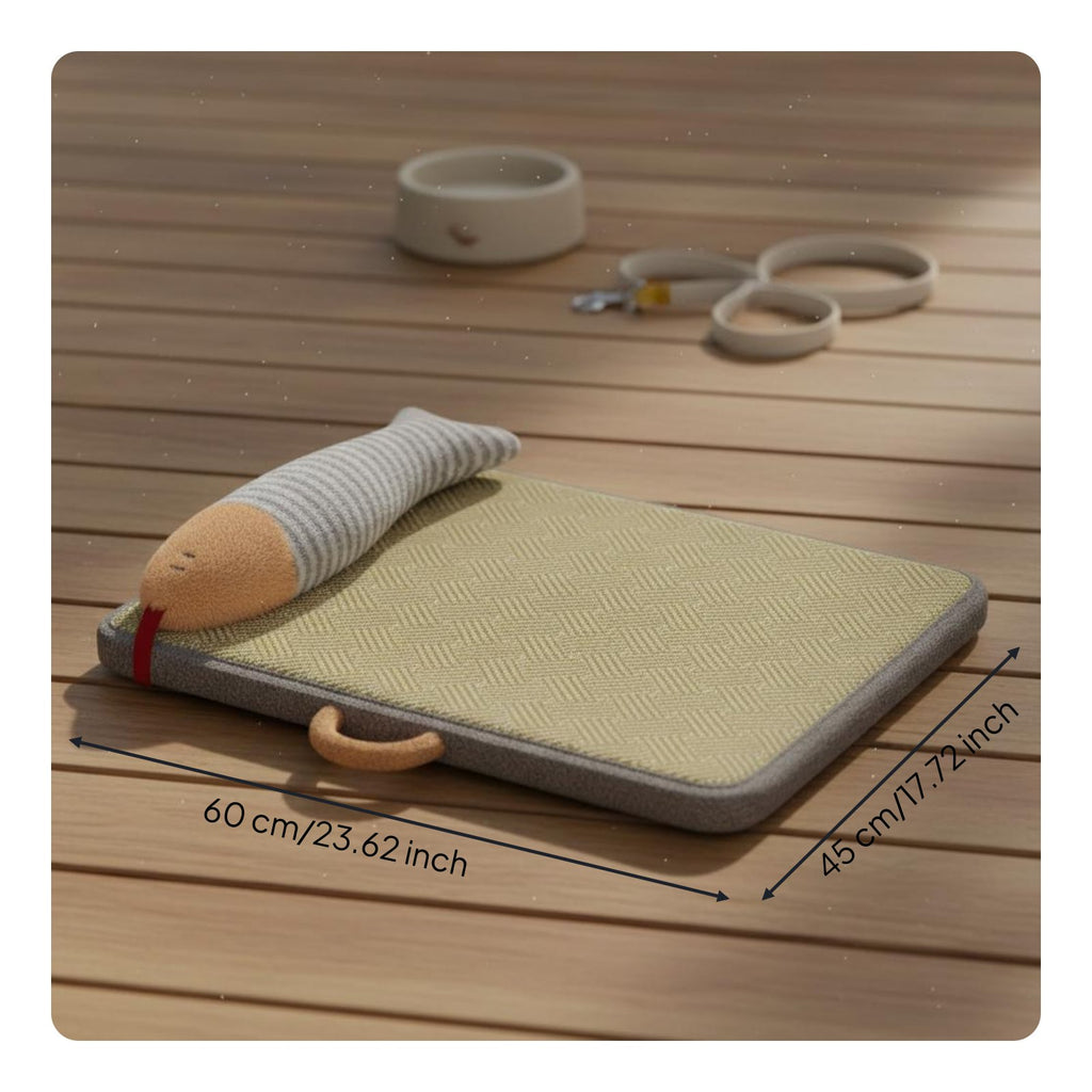 Pet Cooling Mat Breathable Cooling Pet Mat Non-Slip Bottom for Cats, Hot Weather