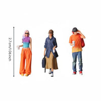 Cup Holding Doll Set Shopping Scene Figurines for Display Scene