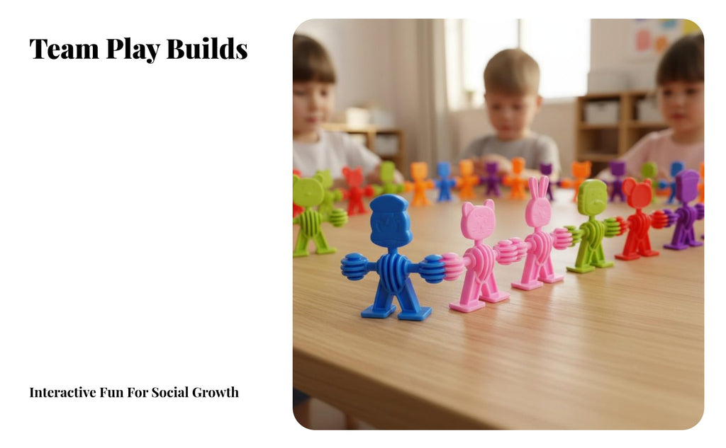 Fine Movement Skills Development Creature Character Stacking Blocks Colorful Design Stackable Creature Blocks Screen Non-Digital