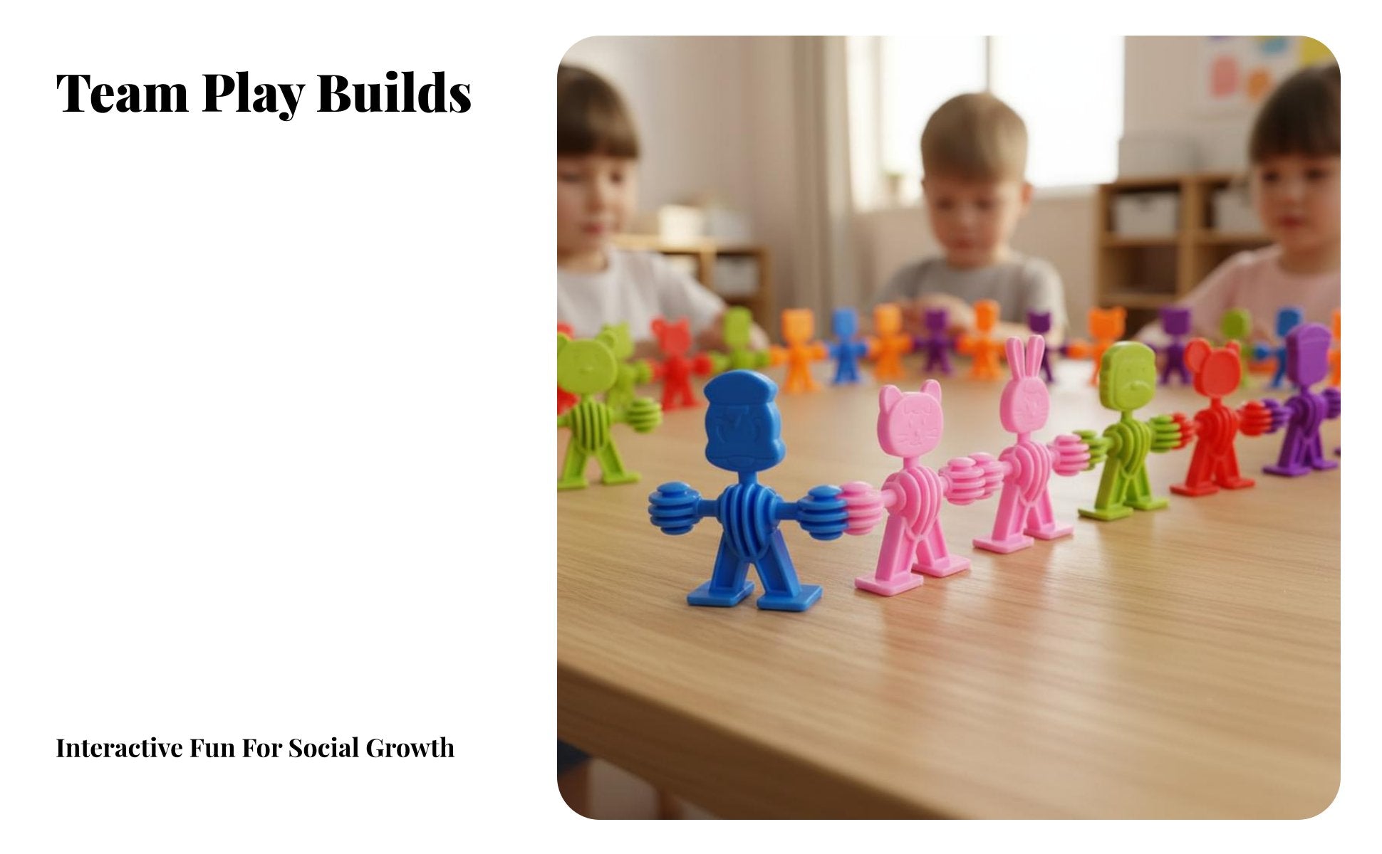 Fine Movement Skills Development Creature Character Stacking Blocks Colorful Design Stackable Creature Blocks Screen Non-Digital