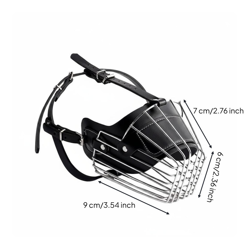 Metal Dog Muzzle Breathable Wire Basket Muzzle Comfortable Fit for Large Dogs