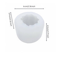 Pumpkin Candle Form Reusable Halloween Pumpkin Form Soft Silicone Craft Material for Gift Making