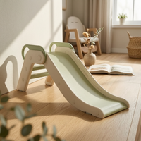 Foldable Indoor Slide Built in Handholds Children'domestic Slide Smooth Sliding Surface