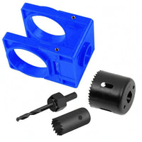 Door Lock Installation Tool 2-1/8 Inch Door Lock Set Black
