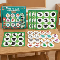 Creature Shadow Matching Game Cardboard Shadow Matching Cards Colorful