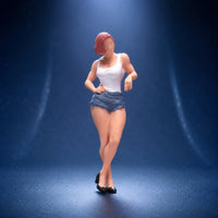 1/64 Scale Hand-Painted Resin Figurine Fine Facial Features 1:64 Miniature Figure Realistic Detail Diorama People