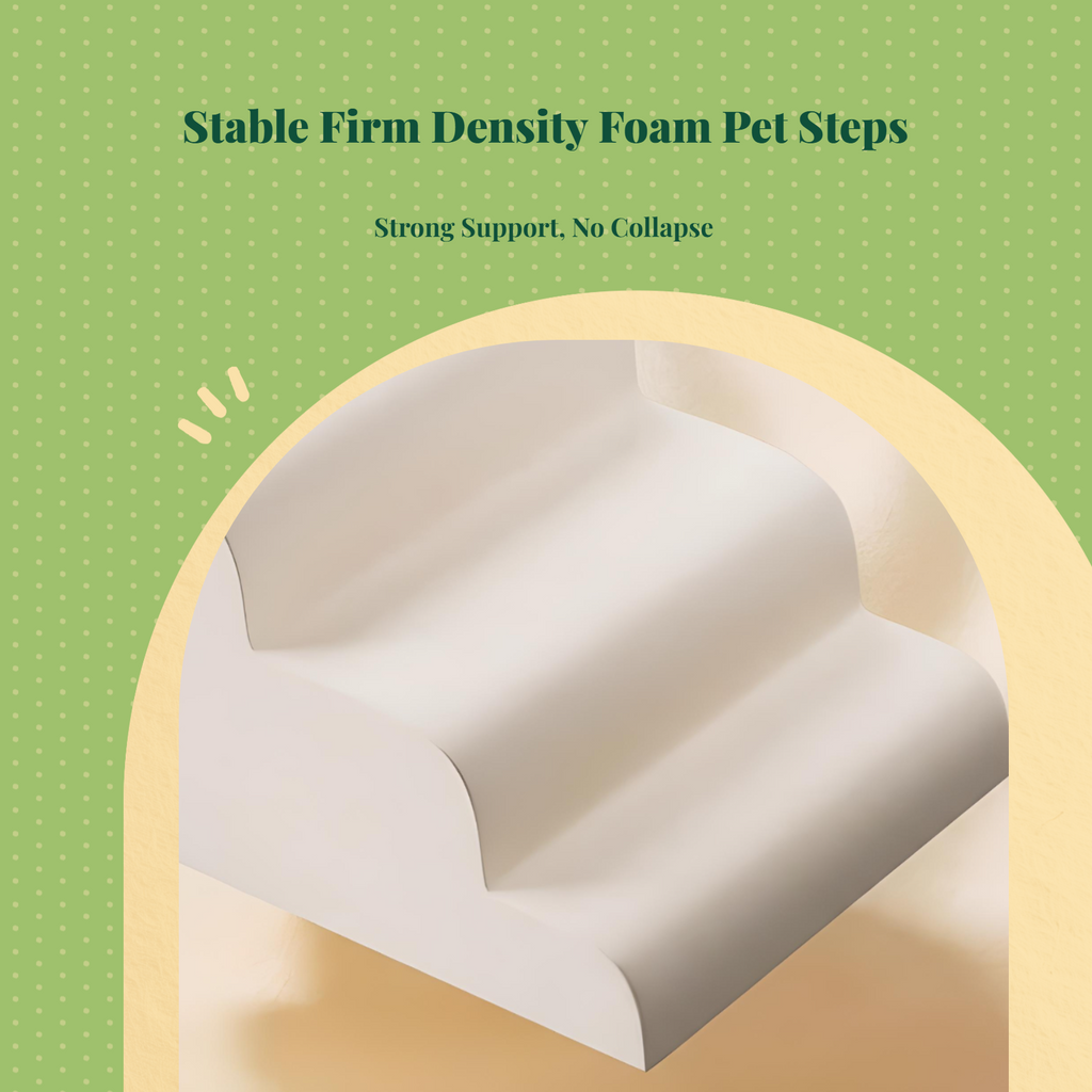 Non-slip dog stairs, gentle ramp