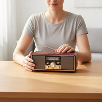 Wooden Bluetooth Speaker AUX Input AM/AM and Frequency Modulation Radio Speaker