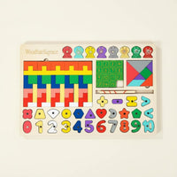 Wooden Tangram Game Multifunctional Tangram Game Board Early Math Skills