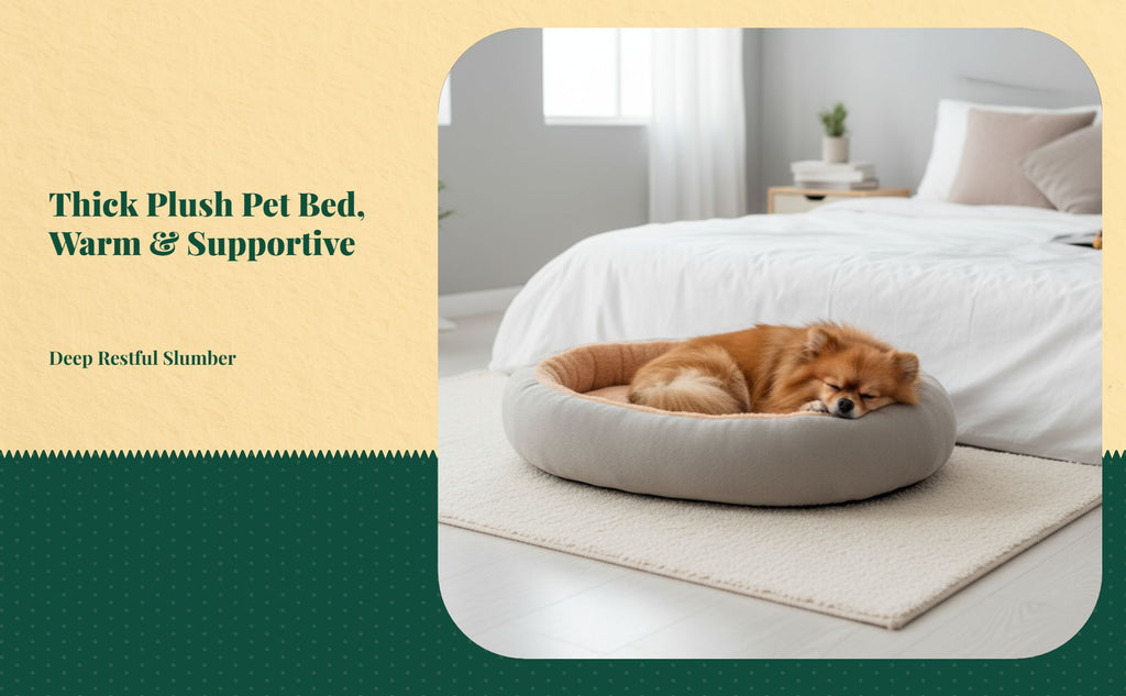Dog Bed, Removable Pet Sofa, Cozy Cat & Dog Den