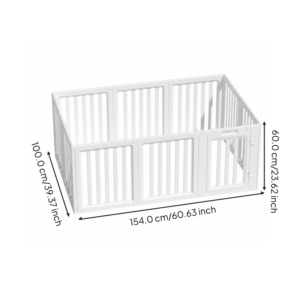 Expandable dog playpen, easy setup
