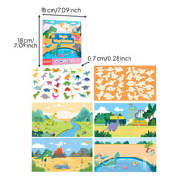 Reusable Sticker Book Educational Quiet Book Easy to Peel for Home