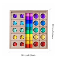 40 Pieces Acrylic Crystal Blocks Educational Rainbow Crystal Cubes Jewel-Like